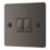 LAP  20A 16AX 2-Gang 2-Way Light Switch  Black Nickel