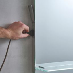 Saxby Tigris Rectangular Bathroom Mirror With 60lm LED Light 390mm x 500mm