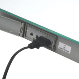 Saxby Tigris Rectangular Bathroom Mirror With 60lm LED Light 390mm x 500mm