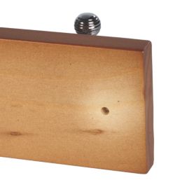 Essentials 4-Hook Rail Pine 458mm x 80mm