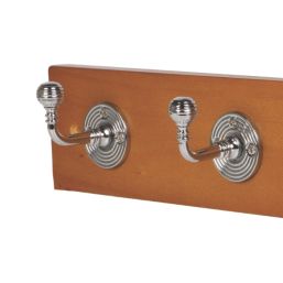 Essentials 4-Hook Rail Pine 458mm x 80mm