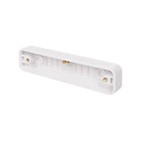 Schneider Electric Lisse 2-Gang Architrave Moulded Architrave Box 14mm