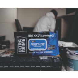 Ultragrime Pro Multi-Use XXL+ Cleaning Wipes 100 Pack