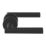 Cooke & Lewis Asker Fire Rated Lever on Rose Handle Pair Matt Black