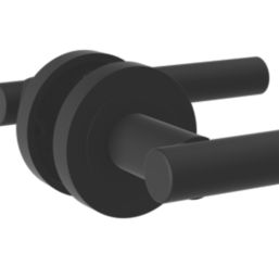 Cooke & Lewis Asker Fire Rated Lever on Rose Handle Pair Matt Black