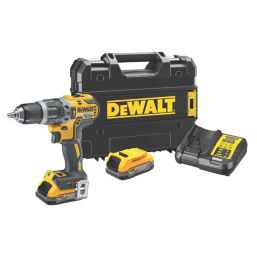 DeWalt DCD796E2T GB 18V 2 x 1.7Ah Li Ion PowerStack Brushless Cordless Combi Drill Screwfix