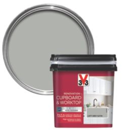 V33 750ml Loft Grey Satin Kitchen Cupboard Paint