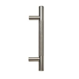 Elite Knobs & Handles Kensington Knurled T Bar Handle Black Nickel 148mm