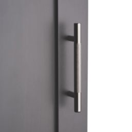 Elite Knobs & Handles Kensington Knurled T Bar Handle Black Nickel 148mm