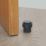 Eclipse Round Linear Floor Door Stop 30 x 40mm Matt Black