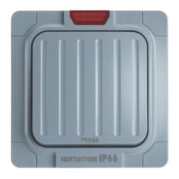 Contactum SRA4820 IP66 20A 1-Gang 1-Way Weatherproof Outdoor "Press" Retractive Switch