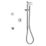 Mira Mode Dual HP/Combi Rear-Fed Chrome Thermostatic Digital Bath/Shower Mixer