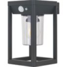 Luceco Filament
 Outdoor LED Solar Wall Lantern With PIR Sensor Black 220lm