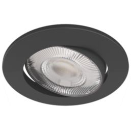 Calex SMD 220-240V 2700-6500K Adjustable Tilting Head  LED Smart Downlights Black 4.9W 345lm 3 Pack