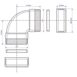 McAlpine 42A-CB Compression Bend 90° 42mm