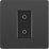 British General Evolve 1-Gang 2-Way LED Single Master Trailing Edge Touch Dimmer Switch  Black Chrome