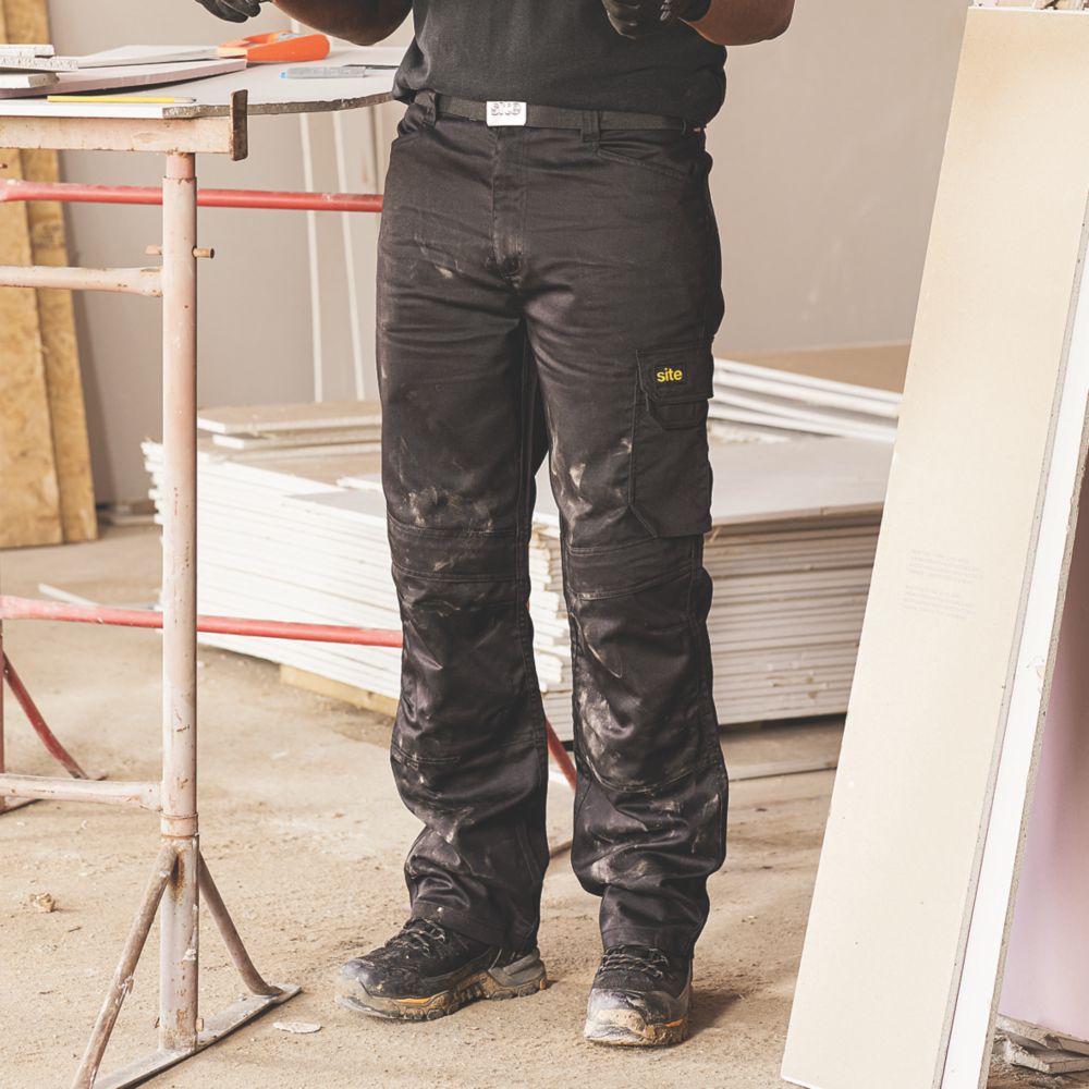 Site Sember Work Trousers Black 30