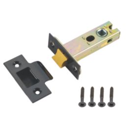 Smith & Locke Matt Black Heavy Duty Tubular Mortice Latch 76mm Case - 57mm Backset