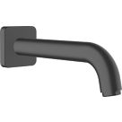 Hansgrohe Vernis Shape Matt Black Wall Mounted Bath Mixer Tap Spout