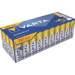 Varta Energy AA 1.5V Alkaline Batteries  30 Pack