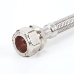 Essentials Flexible Tap Connectors 15mm x M12 x 300mm 2 Pack