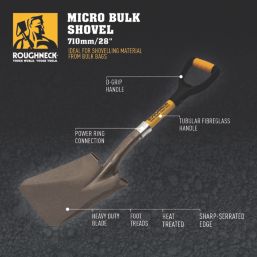 Roughneck  Square Head Heavy Duty Micro Bulk Shovel