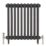 Arroll UK-18 15mm x 1/2" Brushed Nickel Angled Traditional Thermostatic Radiator Valve & Lockshield