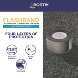 Bostik Flashband Grey 10m x 100mm