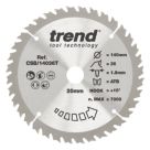 Trend CSB/14036T Wood/Chipboard/MDF Circular Saw Blade 140mm x 20mm 36T