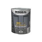 Ronseal 750ml Grey Satin Wood Paint