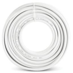 Time GT100 White 1-Core Round Coaxial Cable 25m Drum