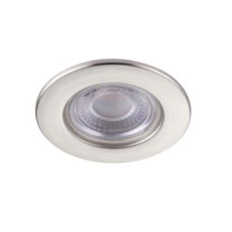 Saxby CosmosEco V3 Fixed  Fire Rated LED Recessed Downlight Satin Nickel 6W 500lm