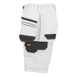 Site Kirksey Shorts White/Grey 40" W
