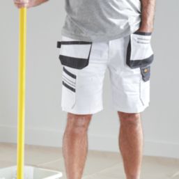 Site Kirksey Shorts White/Grey 40" W