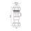 Flomasta Straight Service Valve 15mm x 1/2"