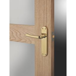 Serozzetta Ibra Lever on Backplate Pair Polished Brass