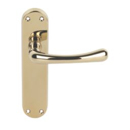 Serozzetta Ibra Lever on Backplate Pair Polished Brass