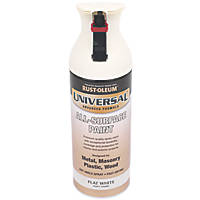 Rust-oleum Universal Spray Paint Matt White 400ml