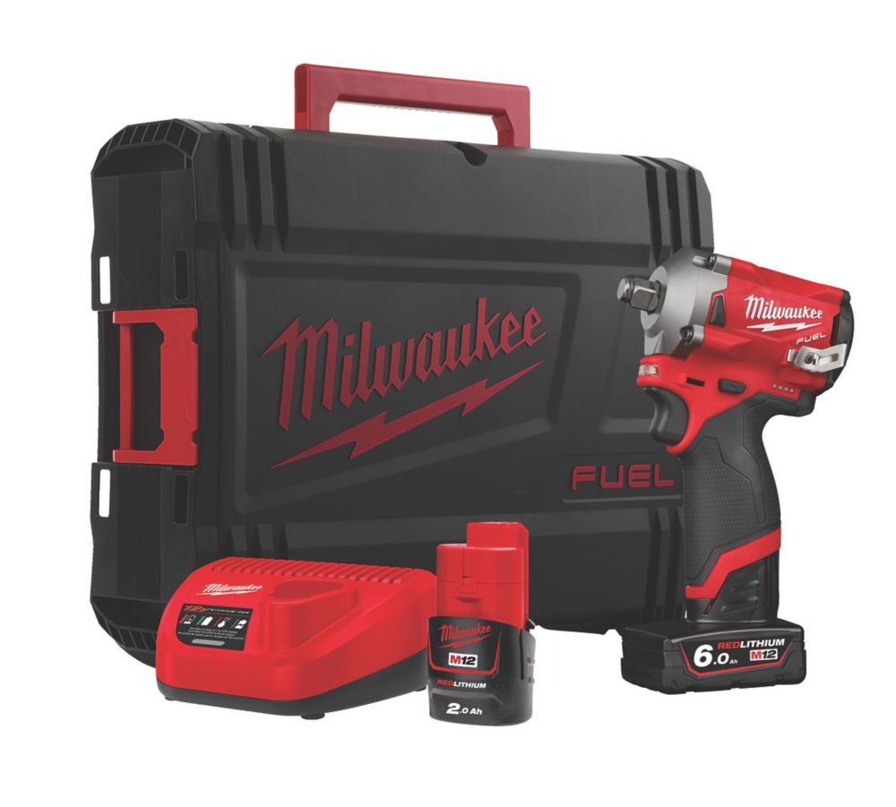 Milwaukee M12 Fiwf12-622x Fuel 12v 2 X 2.0   6.0ah Li-ion Redlithium 