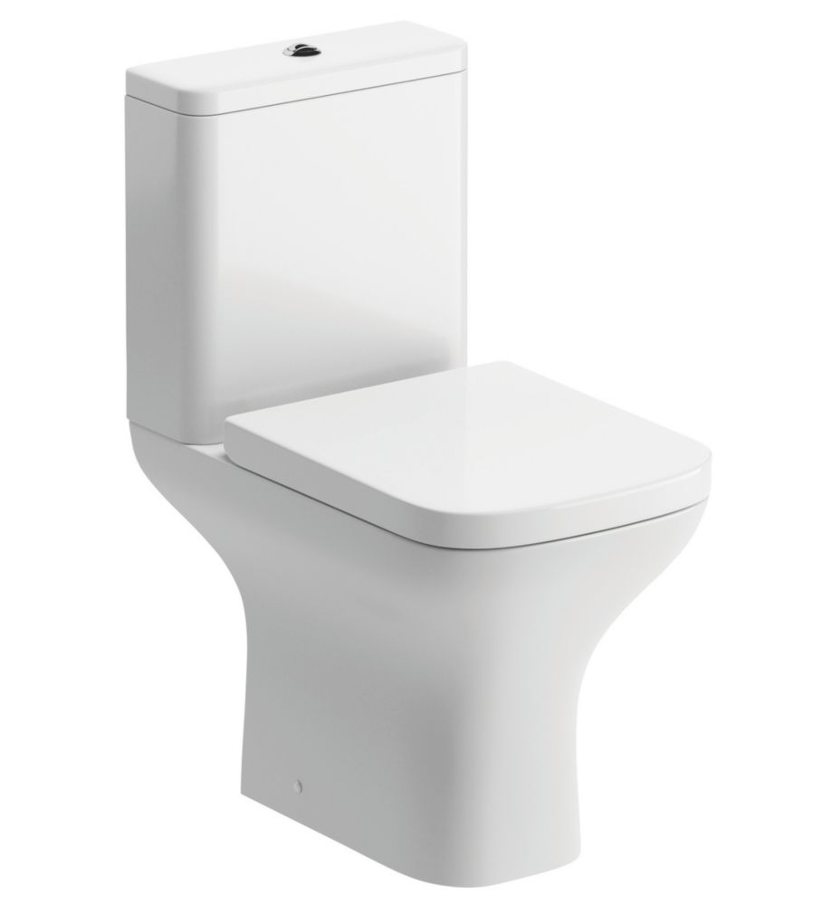 ToilettoGo SoftClose CloseCoupled Toilet DualFlush 6 / 4Ltr Screwfix