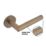 Eclipse Ultimate Revolve Fire Rated Lever On Rose Door Handle Pair Antique Brass 1 Pair