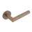 Eclipse Ultimate Revolve Fire Rated Lever On Rose Door Handle Pair Antique Brass 1 Pair
