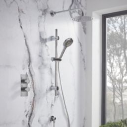 Meda Rear-Fed Concealed Chrome Thermostatic Mixer Shower