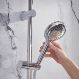 Meda Rear-Fed Concealed Chrome Thermostatic Mixer Shower