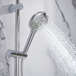 Meda Rear-Fed Concealed Chrome Thermostatic Mixer Shower