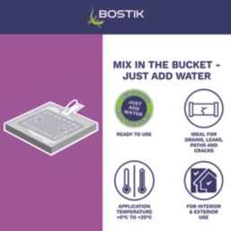 Bostik  Rapid Setting Cement Grey 10kg