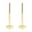 ETAL Danva 15mm x 1/2" Brushed Brass Angled & L/S Modern Thermostatic Radiator Valve & Lockshield