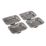 Silverline Steel Magnetic Tray Set 95mm 4 Pieces