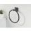 Bristan  Square Towel Ring Black