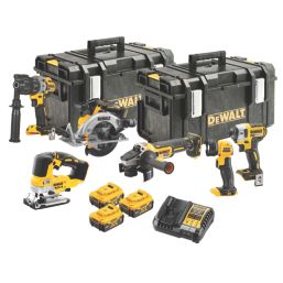 DEWALT DCK664P3-GB  18V 3 x 5.0Ah Li-Ion XR Brushless Cordless 6-Piece Power Tool Kit
